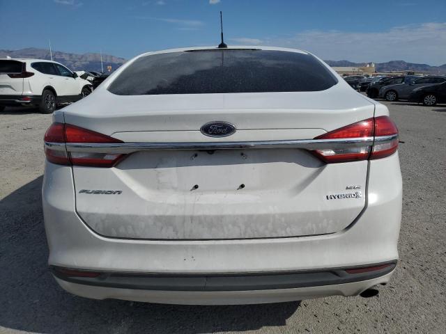 3FA6P0LU6HR355440 - 2017 FORD FUSION SE HYBRID WHITE photo 6