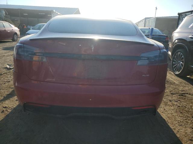 5YJSA1E63MF450869 - 2021 TESLA MODEL S RED photo 6