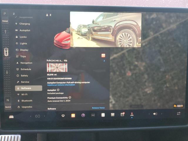 5YJSA1E63MF450869 - 2021 TESLA MODEL S RED photo 9