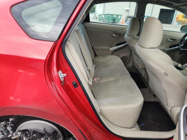 JTDKN3DUXB1413579 - 2011 TOYT PRIUS წითელი ფოტო 10