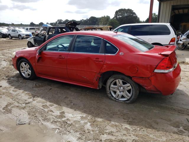 2G1WC57M191317027 - 2009 CHEVROLET IMPALA 2LT RED photo 2