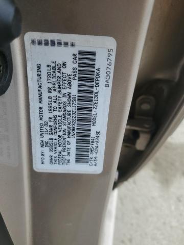 1NXBR32E23Z117581 - 2003 TOYOTA COROLLA CE თაფლისფერი ფოტო 12