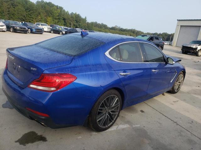 KMTG34LA7KU026982 - 2019 GENESIS G70 ELITE BLUE photo 3