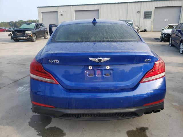 KMTG34LA7KU026982 - 2019 GENESIS G70 ELITE BLUE photo 6