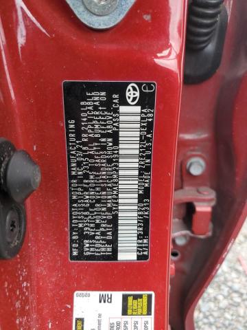 5YFEPMAE8MP231940 - 2021 TOYOTA COROLLA LE RED photo 12