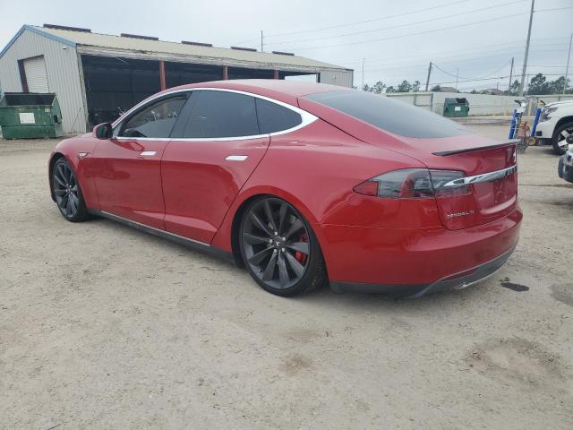 5YJSA1H2XEFP64903 - 2014 TESLA MODEL S Կարմիր լուսանկար 2