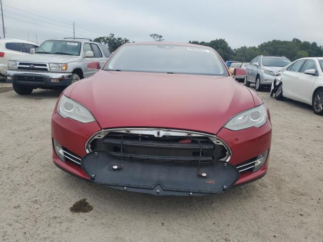 5YJSA1H2XEFP64903 - 2014 TESLA MODEL S Կարմիր լուսանկար 5
