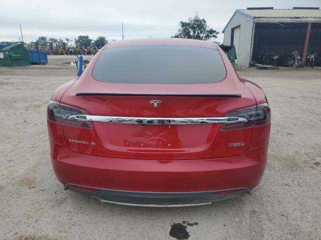 5YJSA1H2XEFP64903 - 2014 TESLA MODEL S Կարմիր լուսանկար 6