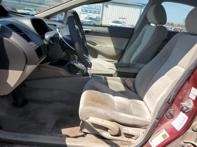 2HGFA1F52AH530873 - 2010 HONDA CIVIC LX წითელი ფოტო 7