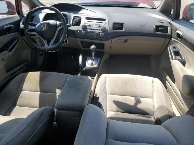 2HGFA1F52AH530873 - 2010 HONDA CIVIC LX წითელი ფოტო 8