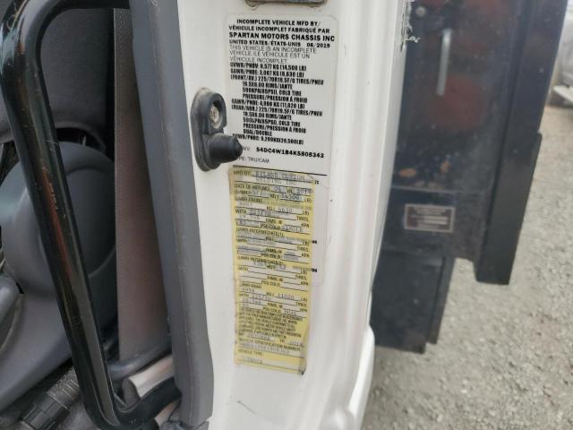 54DC4W1B4KS808343 - 2019 ISUZU NPR HD WHITE photo 12