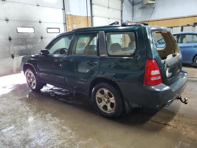 JF1SG63624G717235 - 2004 SUBARU FORESTER 2.5X GREEN photo 2