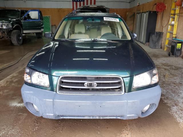 JF1SG63624G717235 - 2004 SUBARU FORESTER 2.5X GREEN photo 5