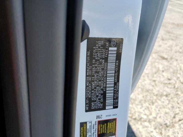 4T1BK3EK7BU620690 - 2011 TOYOTA CAMRY SE WHITE photo 12