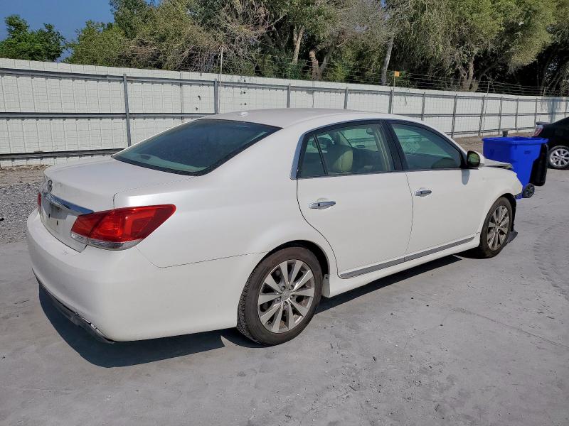 4T1BK3DB7BU371468 - 2011 TOYOTA AVALON BASE Білий фото 3