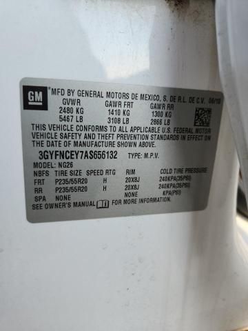 3GYFNCEY7AS656132 - 2010 CADILLAC SRX PREMIUM COLLECTION თეთრი ფოტო 12