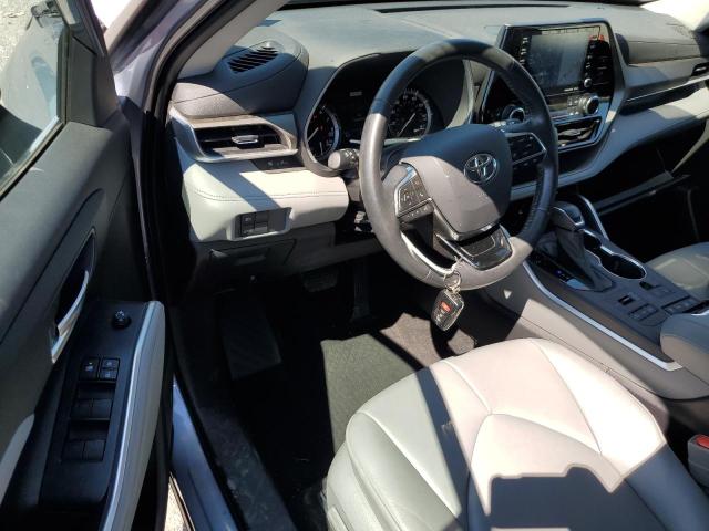 5TDHZRBH5MS128091 - 2021 TOYOTA HIGHLANDER XLE Azul foto 8