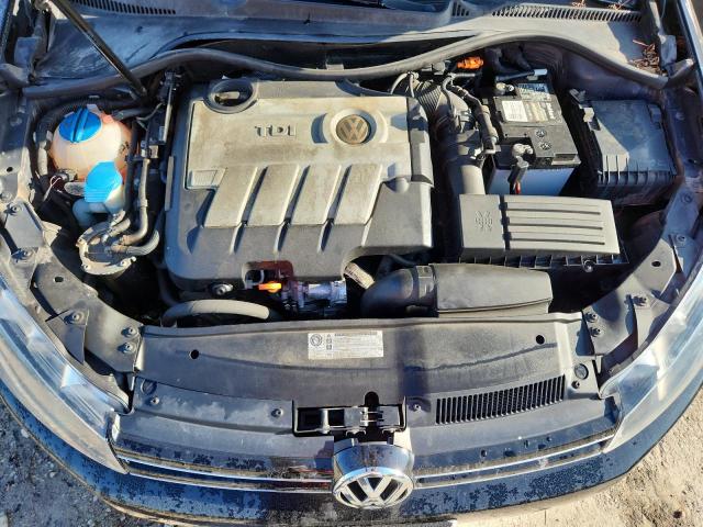 3VWTL7AJ8AM688815 - 2010 VOLKSWAGEN JETTA TDI BLACK photo 11