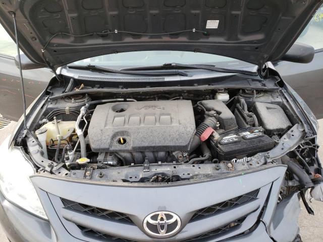 2T1BU4EEXBC613308 - 2011 TOYOTA COROLLA BASE GRAY photo 11