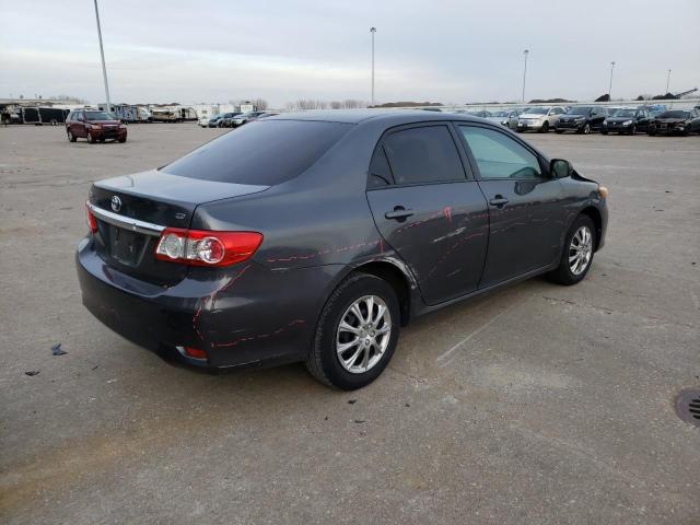 2T1BU4EEXBC613308 - 2011 TOYOTA COROLLA BASE GRAY photo 3