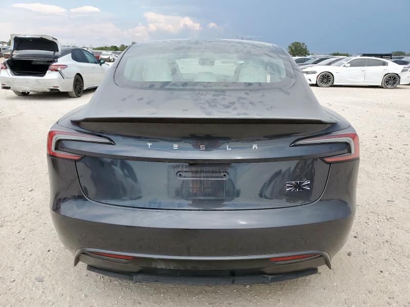 5YJ3E1ET8RF884324 - 2024 TESLA MODEL 3 Темно-сірий фото 6