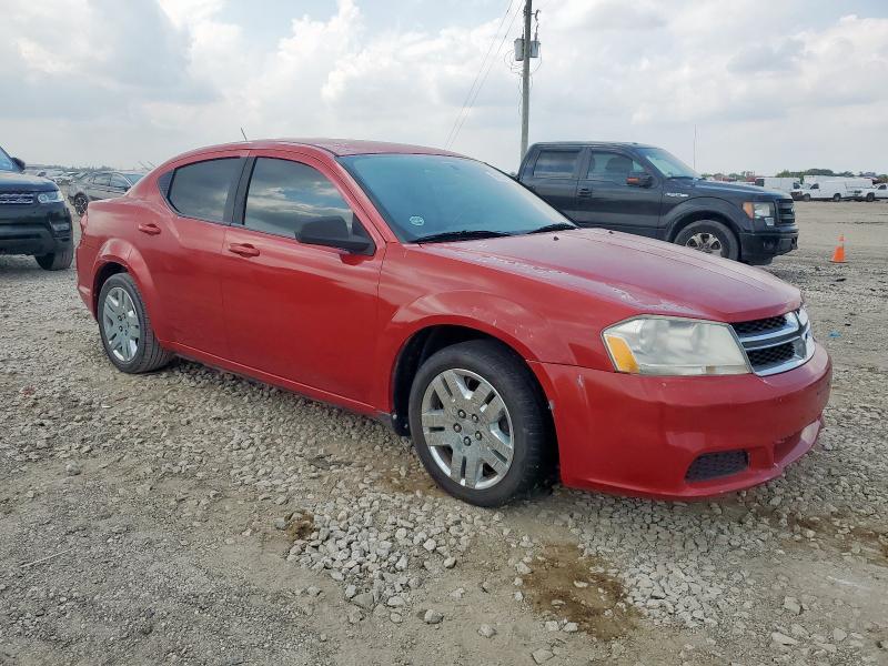 1C3CDZAB9DN752007 - 2013 DODGE AVENGER SE Kırmızı fotoğraf 4