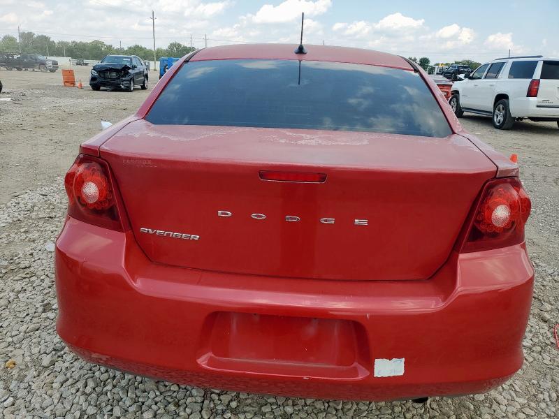 1C3CDZAB9DN752007 - 2013 DODGE AVENGER SE Kırmızı fotoğraf 6