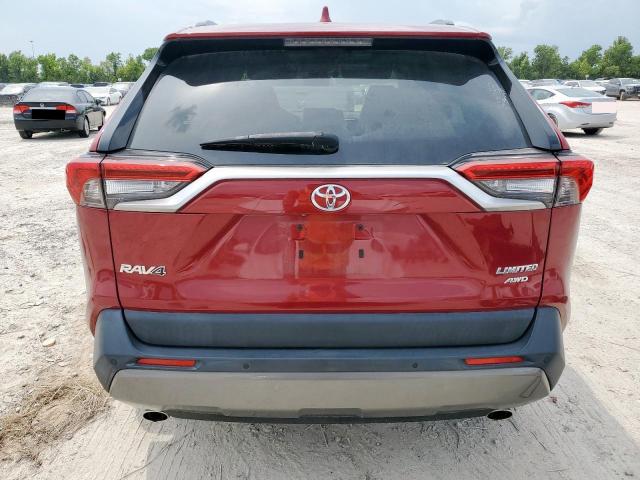 JTMN1RFV8KD521988 - 2019 TOYOTA RAV4 LIMITED წითელი ფოტო 6