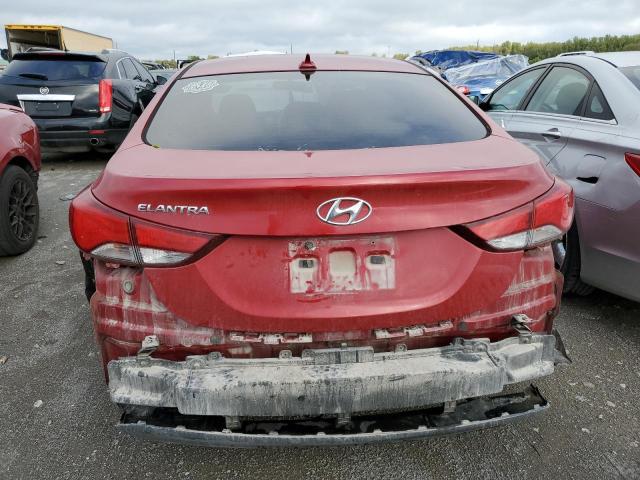 KMHDH4AE3GU570696 - 2016 HYUNDAI ELANTRA SE RED photo 6