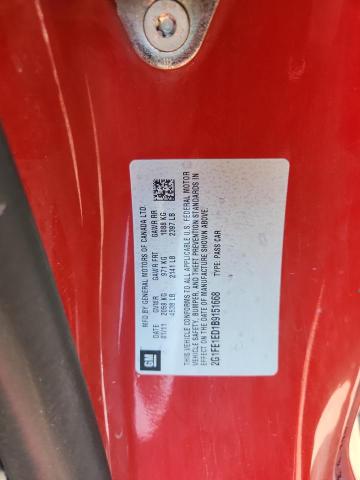 2G1FE1ED1B9151668 - 2011 CHEVROLET CAMARO LS 红色 照片 12