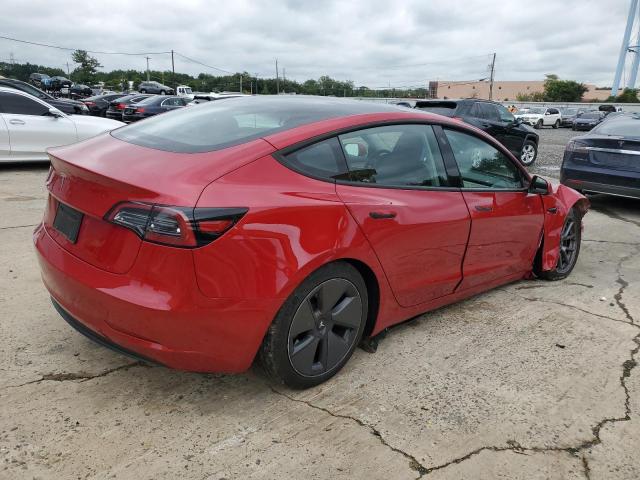5YJ3E1EA4PF675089 - 2023 TESLA MODEL 3 RED photo 3