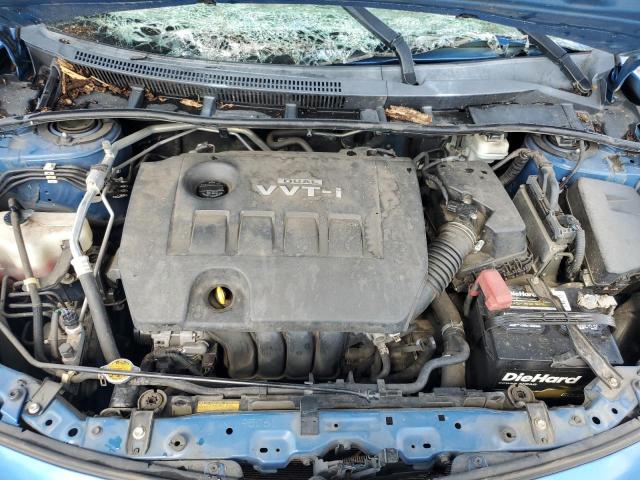 2T1BU4EE9AC229955 - 2010 TOYOTA COROLLA BASE BLUE photo 11