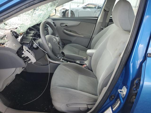 2T1BU4EE9AC229955 - 2010 TOYOTA COROLLA BASE BLUE photo 7
