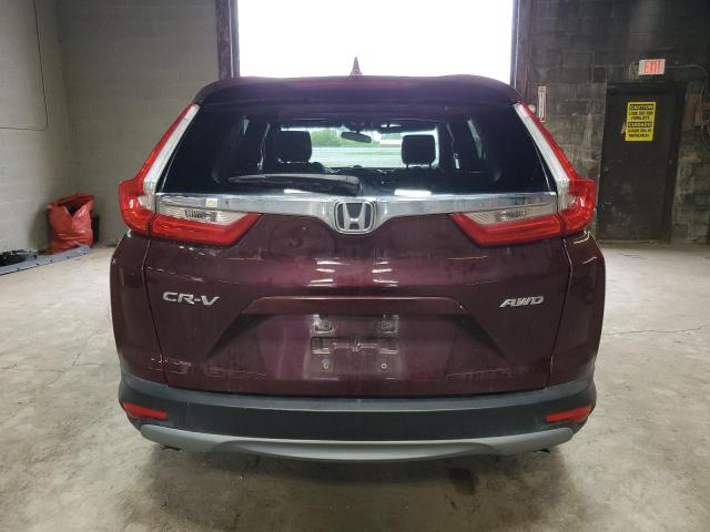 2HKRW2H50KH668615 - 2019 HONDA CR-V EX BURGUNDY photo 6
