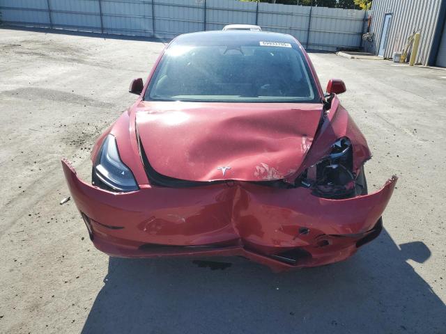 5YJ3E1EB3NF183787 - 2022 TESLA MODEL 3 Կարմիր լուսանկար 5