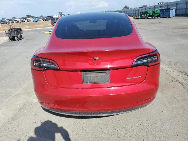 5YJ3E1EB3NF183787 - 2022 TESLA MODEL 3 Կարմիր լուսանկար 6