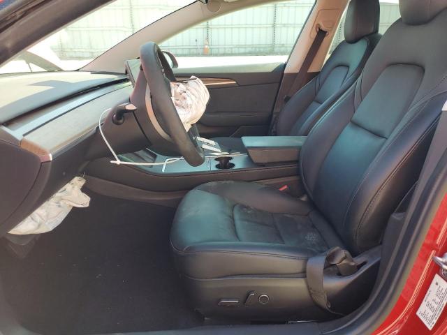 5YJ3E1EB3NF183787 - 2022 TESLA MODEL 3 Կարմիր լուսանկար 7
