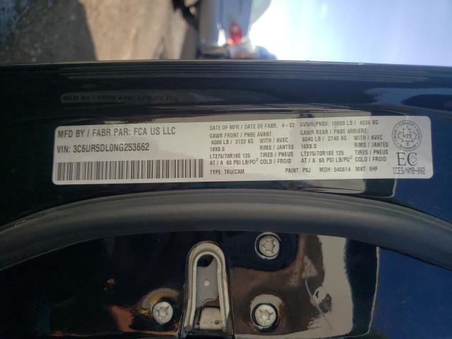 3C6UR5DL0NG253662 - 2022 RAM 2500 BIG HORN/LONE STAR BLACK photo 12