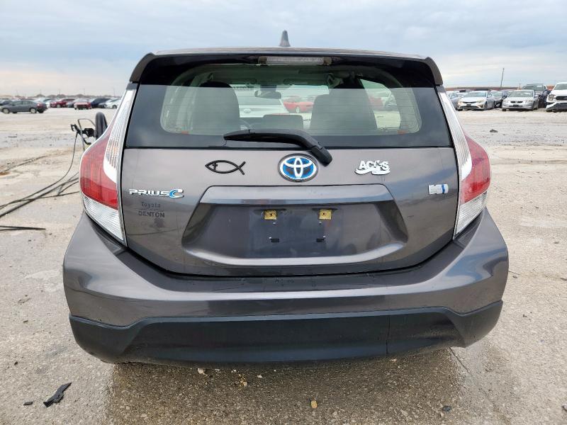 JTDKDTB3XH1597640 - 2017 TOYOTA PRIUS C GRAY photo 6