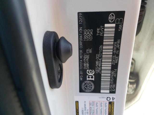 JTNKHMBX4L1071036 - 2020 TOYOTA C-HR XLE 白色 照片 14