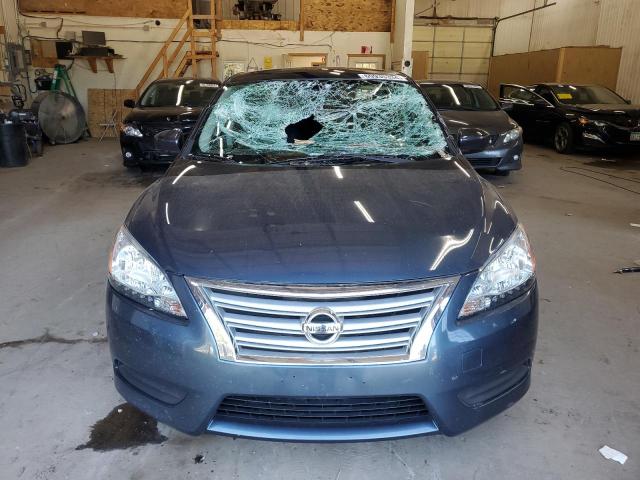 1N4AB7AP1DN901637 - 2013 NISSAN SENTRA S BLUE photo 5