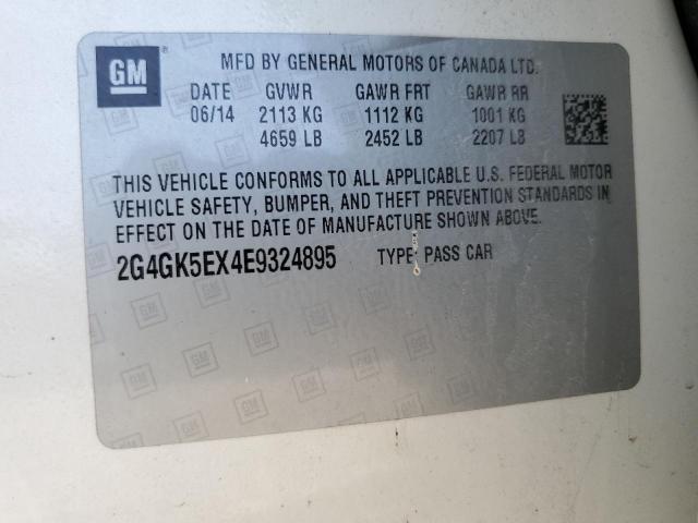 2G4GK5EX4E9324895 - 2014 BUICK REGAL 白色 照片 12