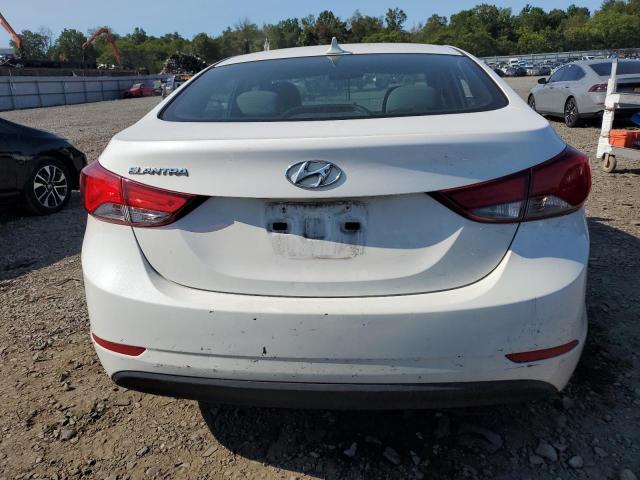 5NPDH4AE2EH462081 - 2014 HYUNDAI ELANTRA SE WHITE photo 6