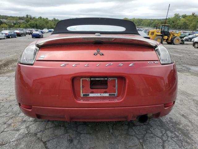 4A3AL35T88E023005 - 2008 MITSUBISHI ECLIPSE SPYDER GT RED photo 6