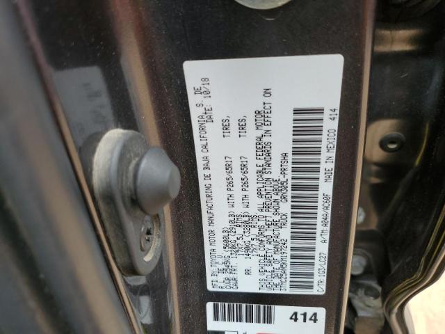 3TMCZ5AN5KM197242 - 2019 TOYOTA TACOMA DOUBLE CAB 灰色 照片 23