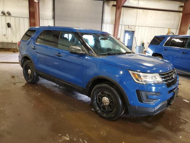 1FM5K8AT3KGB15723 - 2019 FORD EXPLORER POLICE INTERCEPTOR BLUE photo 4