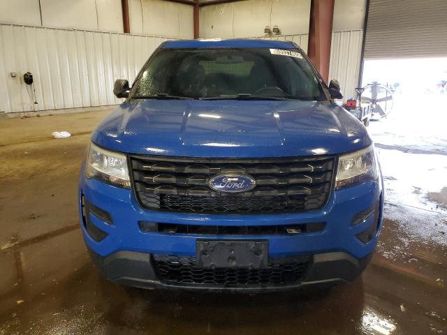1FM5K8AT3KGB15723 - 2019 FORD EXPLORER POLICE INTERCEPTOR BLUE photo 5
