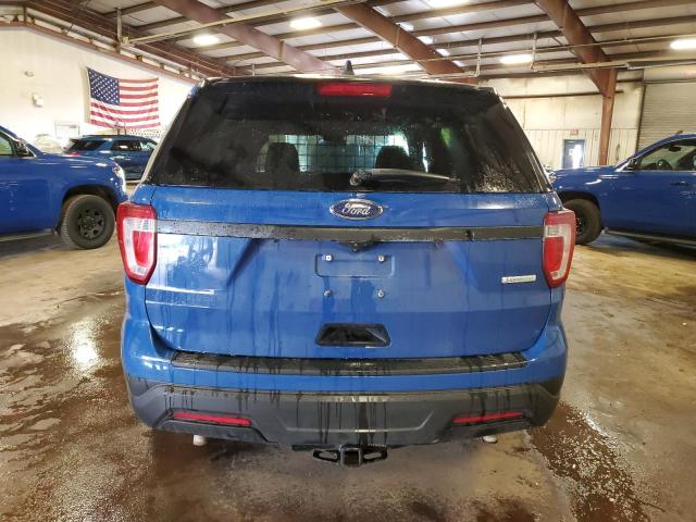 1FM5K8AT3KGB15723 - 2019 FORD EXPLORER POLICE INTERCEPTOR BLUE photo 6