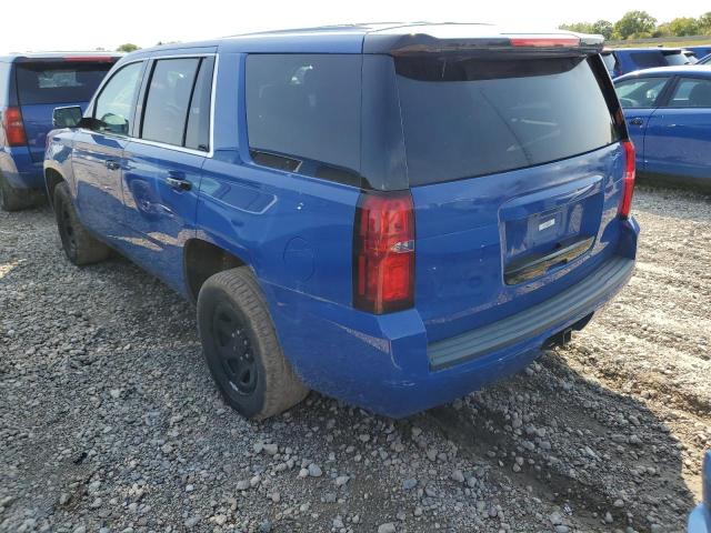 1GNSKDECXKR401431 - 2019 CHEVROLET TAHOE POLICE Niebieski zdjęcie 2
