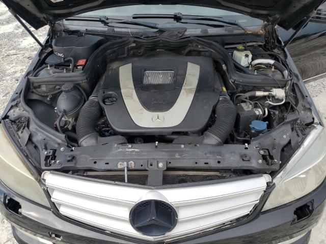 WDDGF8BB2BR144096 - 2011 MERCEDES-BENZ C 300 4MATIC BLACK photo 11
